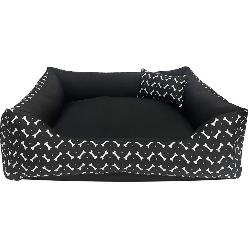 Cama para Cachorro Ossinho Preto